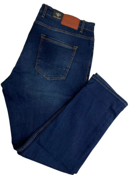 Pol Paulo Ανδρικό Παντελόνι Τζιν Ελαστικό σε Κανονική Εφαρμογή Μπλε
